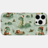 クリスマス ネッシー ロッホネス モンスター もこもこ 隠棲生物 Case-Mate iPhoneケース (裏面 (横))