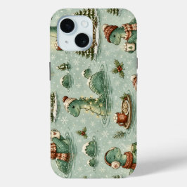 クリスマス ネッシー ロッホネス モンスター もこもこ 隠棲生物 iPhone 15ケース