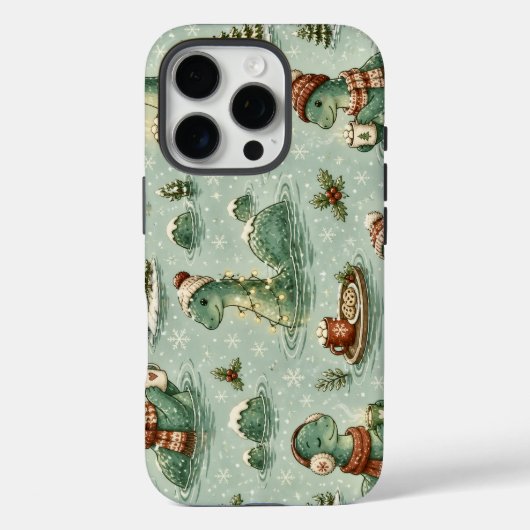 クリスマス ネッシー ロッホネス モンスター もこもこ 隠棲生物 Case-Mate iPhoneケース (裏面)