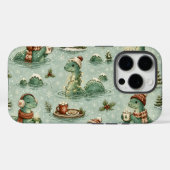 クリスマス ネッシー ロッホネス モンスター もこもこ 隠棲生物 Case-Mate iPhoneケース (裏面 (横))