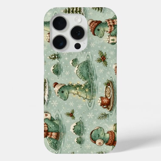 クリスマス ネッシー ロッホネス モンスター もこもこ 隠棲生物 Case-Mate iPhoneケース (裏面)