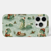 クリスマス ネッシー ロッホネス モンスター もこもこ 隠棲生物 Case-Mate iPhoneケース (裏面 (横))