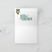 クリスマス・ノテ白熱［赤熱］光を放つカードにキャンドル「イニシャルI」 シーズンカード (内部)