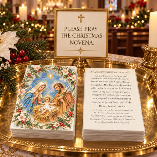 クリスマス・ノヴェナ聖アンデレ祈祷カード 名刺