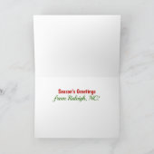 クリスマス　ノースカロライナ州　レイリー　建築 シーズンカード (内部)