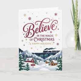 クリスマス ノースポール ポーラーエクスプレス オールアボード クリスマス カード