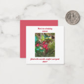 クリスマス ノートカード (正面/裏面インサイチュ)