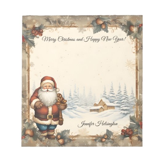 クリスマス ノートパッド (正面)