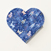 クリスマス ノートブック – 遊び心のあるスパイラル デザイン (裏面)