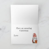 クリスマス・ノームのカード カード (内部)