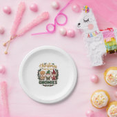 クリスマス・ノームのキャンディケーン弦ライト ペーパープレート (パーティー)
