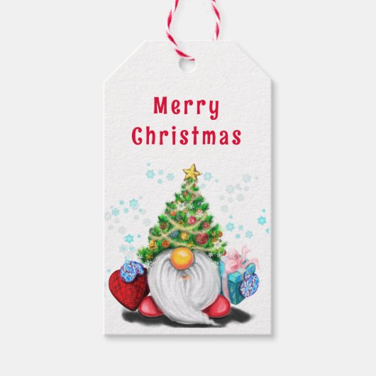 クリスマス・ノームのギフトタグ ギフトタグ (正面)