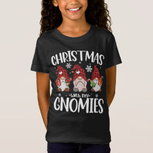クリスマス+ノーム+バッファロー+レッド+チェック+ノーム Tシャツ