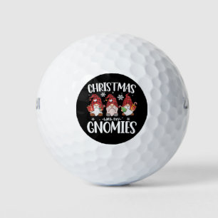 クリスマス＋ノーム＋バッファロー＋レッド＋チェック＋パターン ゴルフボール