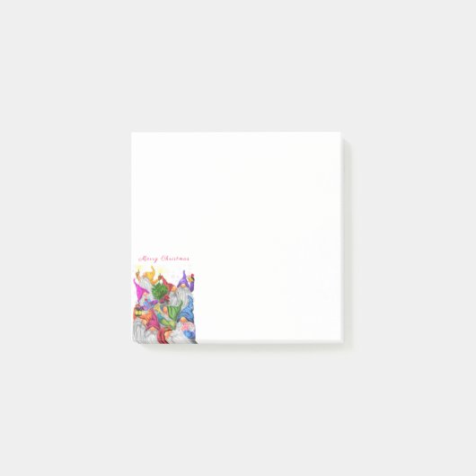 クリスマス ノーム ポストイット® ノート ポストイット (正面)