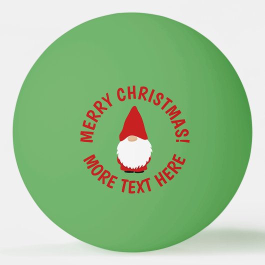 クリスマス+ノーム+卓球+ピンポン+ボール 卓球ボール (正面)