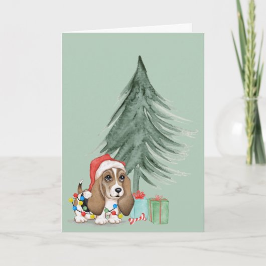 クリスマス・ハウンド・ドッグ・イン・ライト カード (正面)