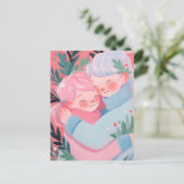 クリスマス・ハグ ポストカード (スタンド正面)