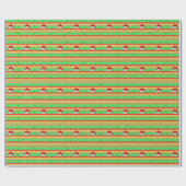 クリスマス ハット ラッピングペーパー (フラット)