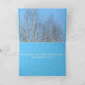 クリスマス ハッピー スワン カード (内部)