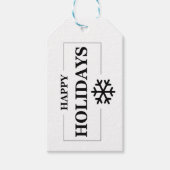 クリスマス ハッピー ホリデー カスタム ギフト メリー Xmas ギフトタグ (正面)