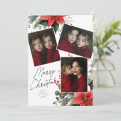 クリスマス ハッピー ポインセチア 花 休日 3枚の写真 (スタンド正面)