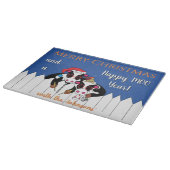 クリスマス ハッピーMOOイヤー カッティングボード (角)