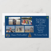 クリスマス/ハヌカー写真ホリデーカード シーズンカード (正面/裏面)