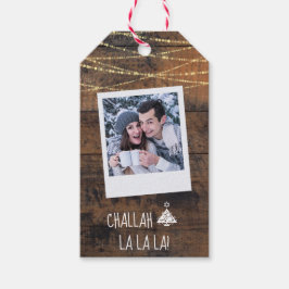 クリスマス+ハヌカー・クリスムカの両面フォト ギフトタグ