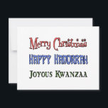 クリスマス – ハヌカー – クワンザ<br><div class="desc">クリスマスで誰もが喜ぶこと – ハヌカー – クワンザカード、Tシャツ、マグカップ！</div>