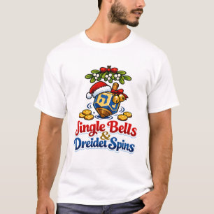 クリスマス+ハヌカ=クリストマス ハヌッカのお祝い Tシャツ