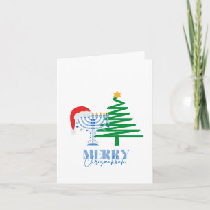 クリスマス・ハヌカ 祝福カード かわいい 折り畳み式 カード