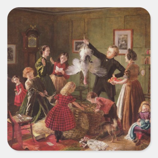 クリスマス・ハムパー スクエアシール (正面)