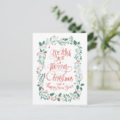 クリスマス ハンドドローンフラワー | 写真 ホリデーカード (スタンド正面)