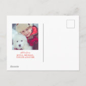 クリスマス ハンドドローンフラワー | 写真 ホリデーカード (裏面)