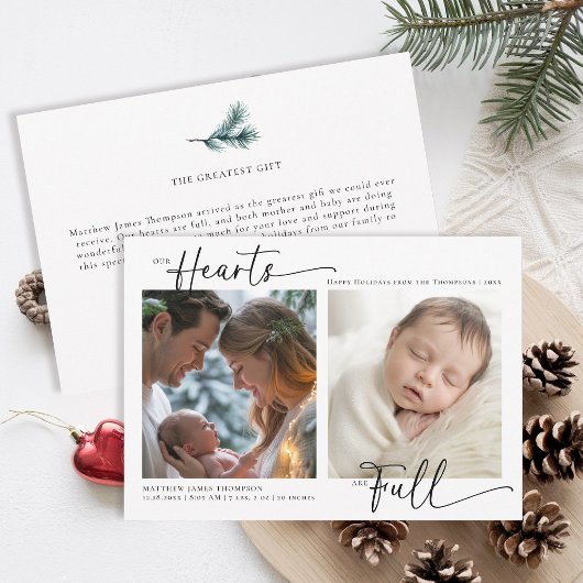 クリスマス ハーツ フル モダン ファミリー ベイビー 2 フォト