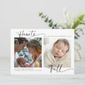 クリスマス ハーツ フル モダン ファミリー ベイビー 2 フォト (スタンド正面)