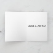 クリスマス バイク ガール モーターサイクル カード (内部)