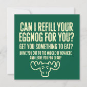 クリスマス・バケーション あなたのエッグノッグをおかわりしてあげようか シーズンカード (正面)