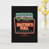 クリスマス・バケーション | クソが満杯のネオンサイン カード (黄色い花)