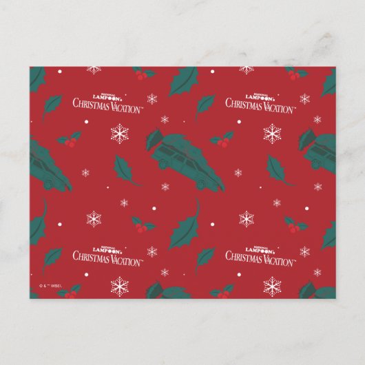 クリスマス・バケーション ホリー・パターン シーズンポストカード (正面)