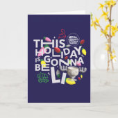 クリスマス・バケーション | 今年のホリデーは最高に楽しくなる！ カード (黄色い花)