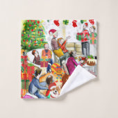 クリスマス バスタオルセット (ウォッシュタオル)