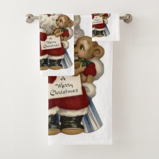 クリスマス バスタオル セット ヴィンテージ (インサイチュ)