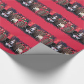 クリスマス-バセット犬-ベイリースー ラッピングペーパー (角)