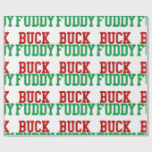 クリスマス・バック・フディ・クリスマス・ユーモア ラッピングペーパー (フラット)