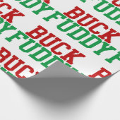 クリスマス・バック・フディ・クリスマス・ユーモア ラッピングペーパー (角)