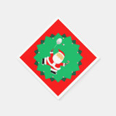 クリスマス バドミントン スタンダードカクテルナプキン (角)
