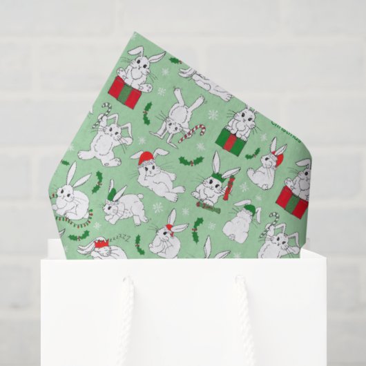 クリスマス+バニー 薄葉紙 (ギフトバッグ)