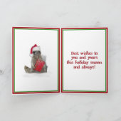 クリスマス・バンディット・ラクーン(プレゼント) シーズンカード (内部)